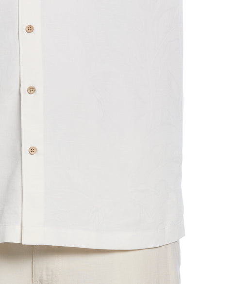 Big & Tall Palm Print Shirt (Egret) 