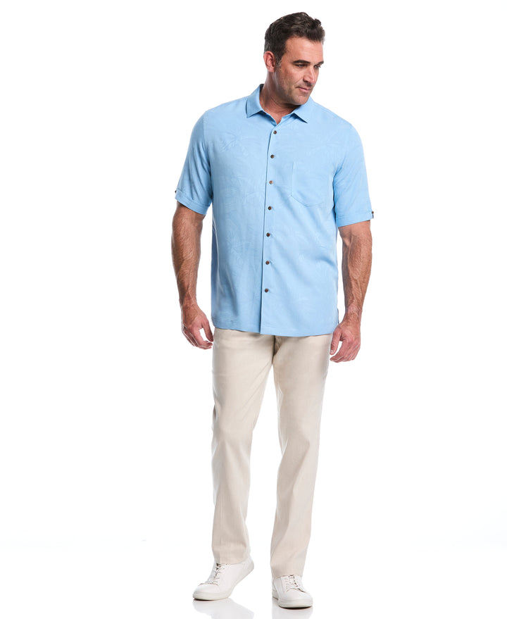 Big & Tall Palm Jacquard Shirt (Allure) 