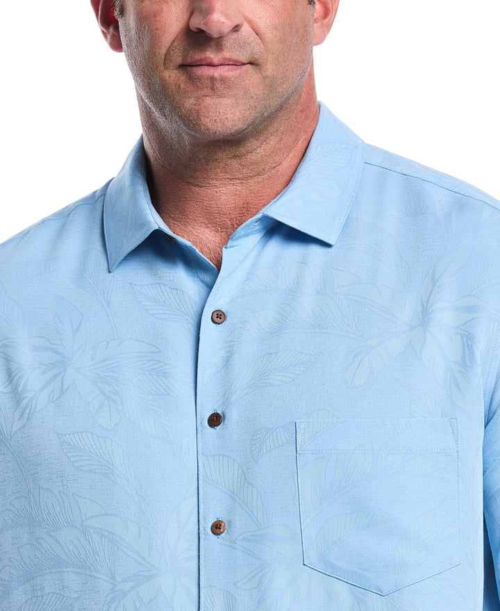 Big & Tall Palm Jacquard Shirt (Allure) 
