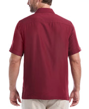 Big & Tall Insert Panel Pickstitch Shirt (Cordovan) 