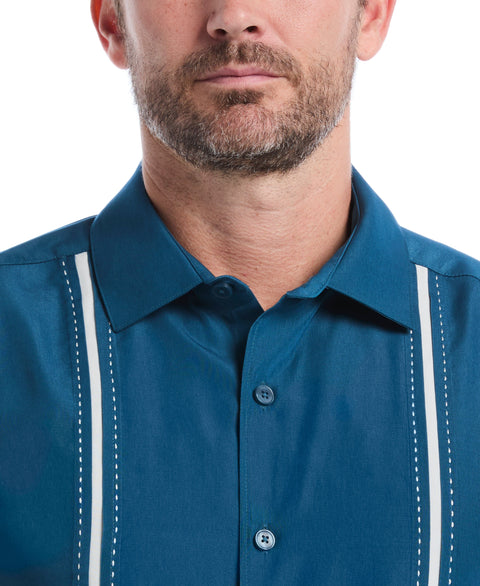 Big & Tall Insert Panel Pickstitch Shirt (Deep Dive) 