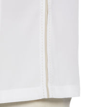Big and Tall Pick Stitch Panel Short Sleeve Button-Down Shirt (Bright White) 
