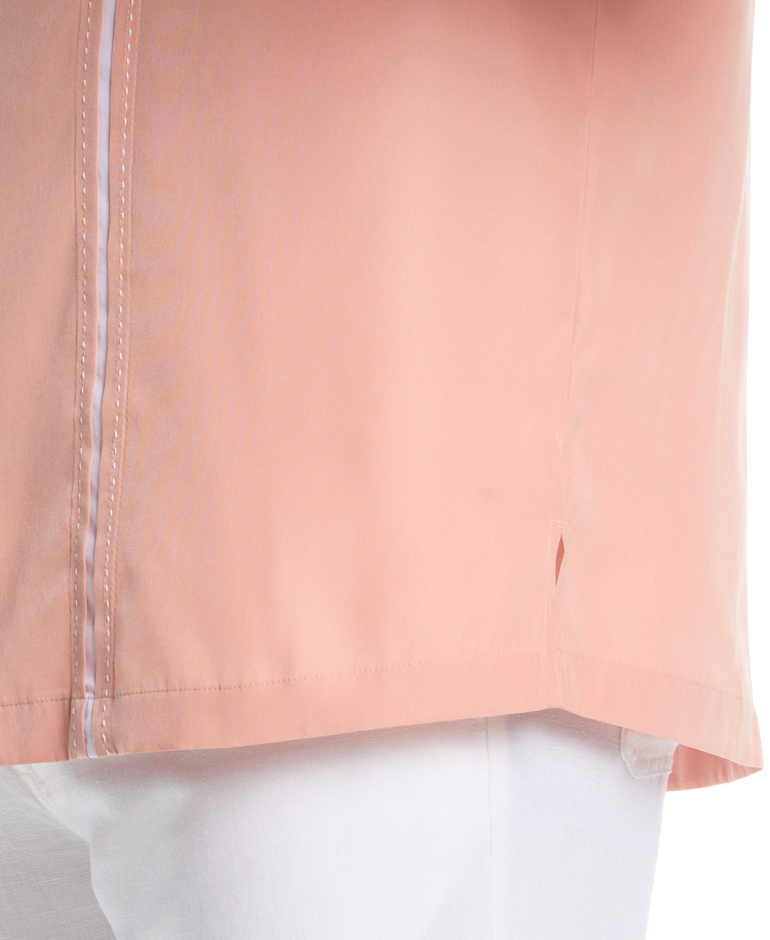 Big & Tall Insert Panel Pickstitch Shirt (Dusty Coral) 
