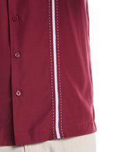Big & Tall Insert Panel Pickstitch Shirt (Cordovan) 