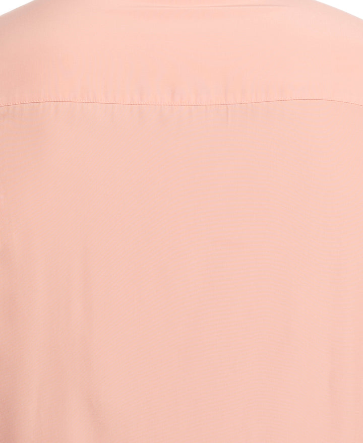 Big & Tall Insert Panel Pickstitch Shirt (Dusty Coral) 