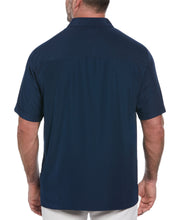 Big and Tall Pick Stitch Panel Short Sleeve Button-Down Shirt (Dress Blues) 