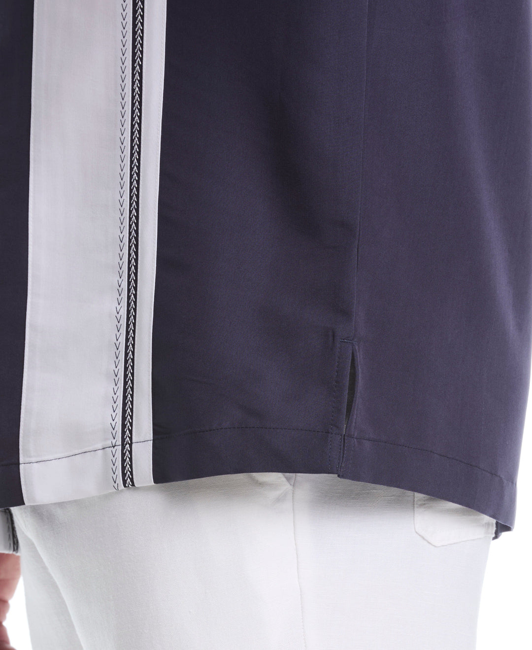 Big & Tall Soft Touch Color Block Shirt (Mood Indigo) 