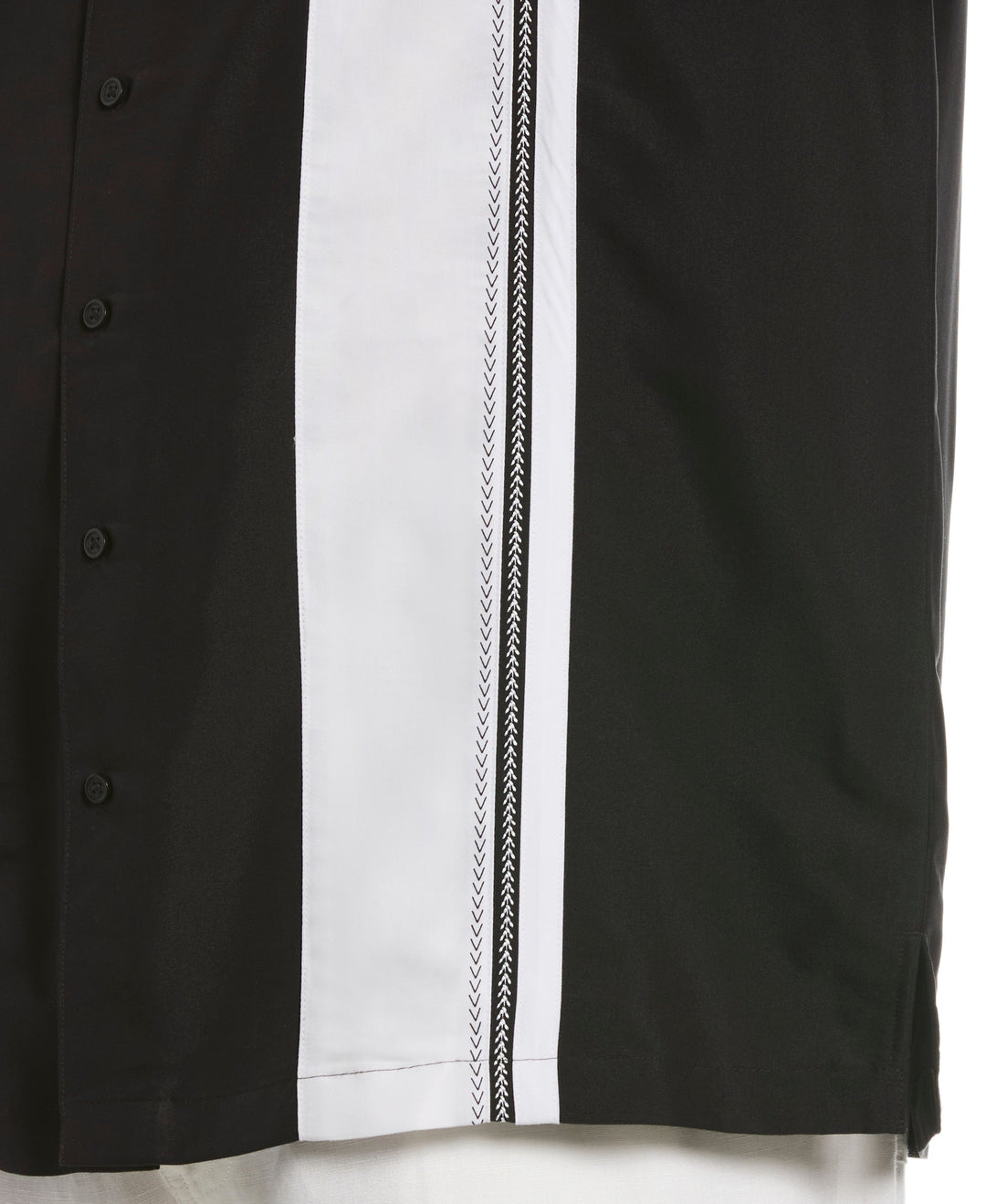 Big & Tall Soft Touch Color Block Shirt (Jet Black) 