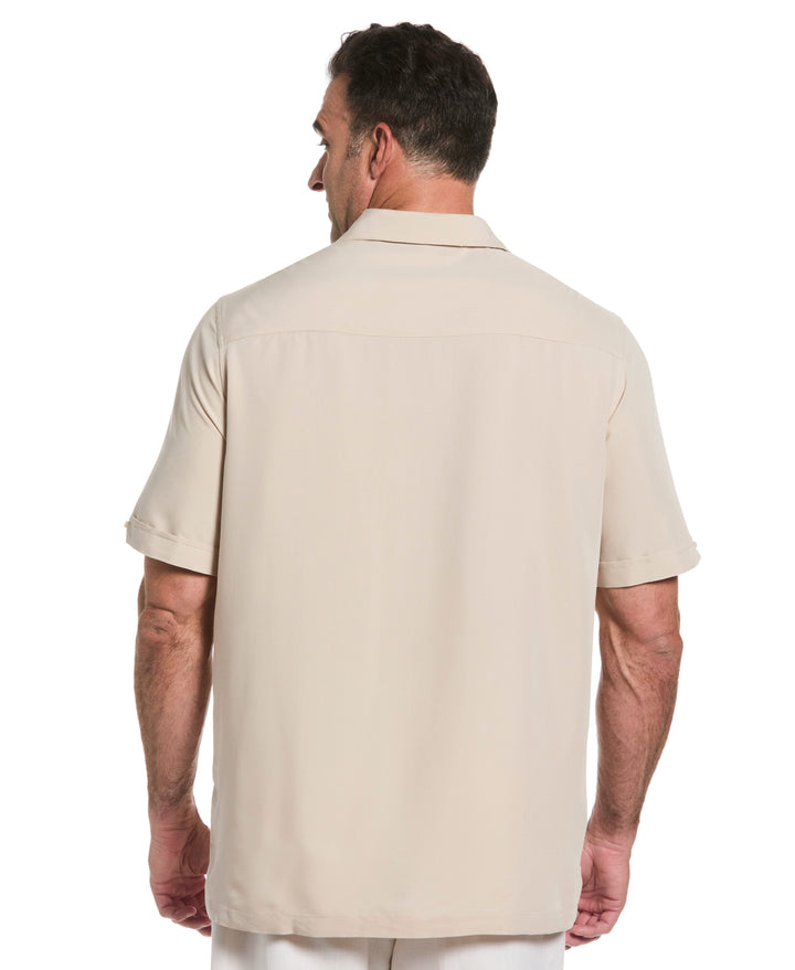 Big & Tall Soft Touch Color Block Shirt (Island Fossil) 