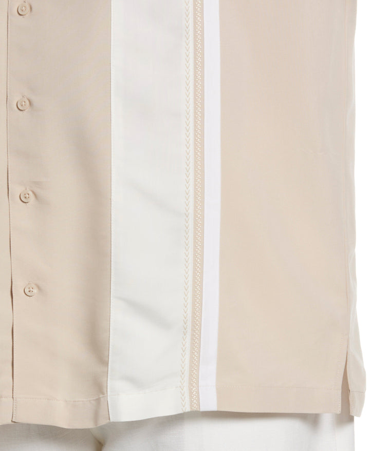 Big & Tall Soft Touch Color Block Shirt (Island Fossil) 