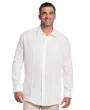 Big & Tall Solid Linen Sport Shirt-Casual Shirts-Bright White-2X-Cubavera
