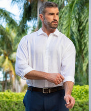 Big & Tall Solid Linen Sport Shirt-Casual Shirts-Cubavera