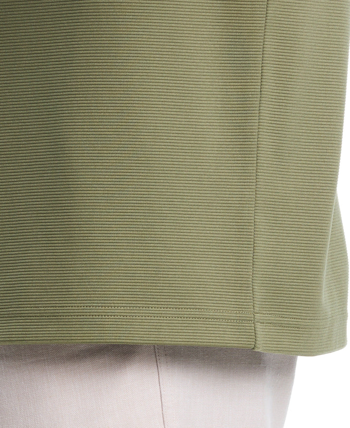 Big & Tall 1/4 Zip Long Sleeve Sweater (Olivine) 