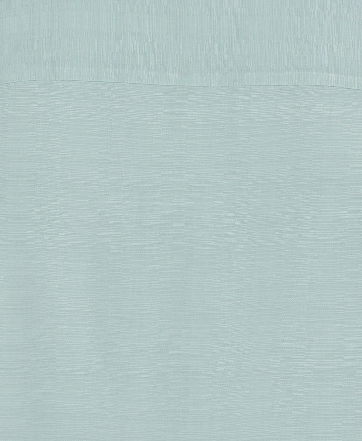 Big & Tall Solid Textured Cuban Collar Shirt (Blue Surf) 