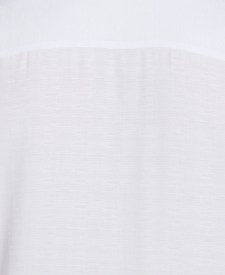 Big & Tall Solid Textured Cuban Collar Shirt (Brilliant White) 