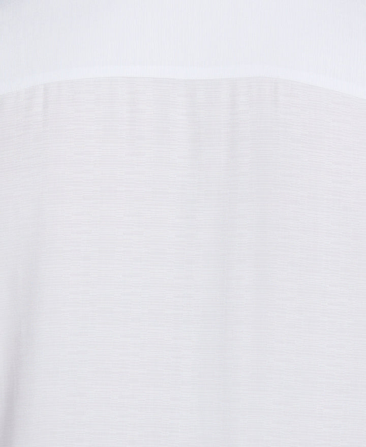 Big & Tall Solid Textured Cuban Collar Shirt (Brilliant White) 