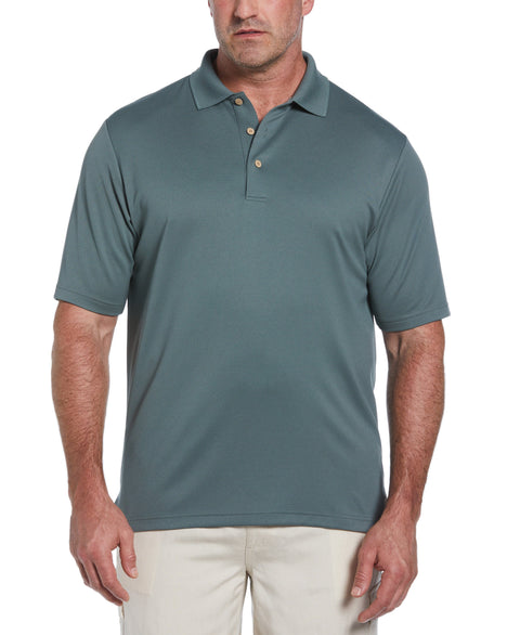 Big & Tall Solid Textured Polo (Balsam Green) 