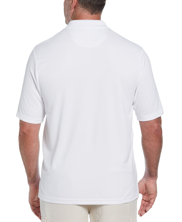 Big & Tall Ottoman Polo Shirt (Bright White) 