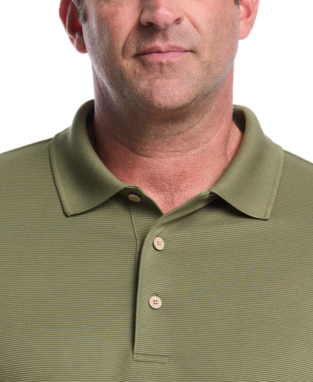 Big & Tall Ottoman Polo Shirt (Olivine) 