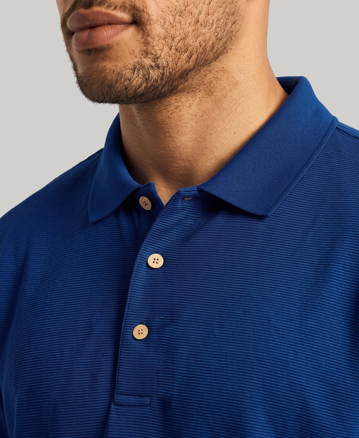 Big & Tall Ottoman Polo Shirt (Bellwether Blue) 