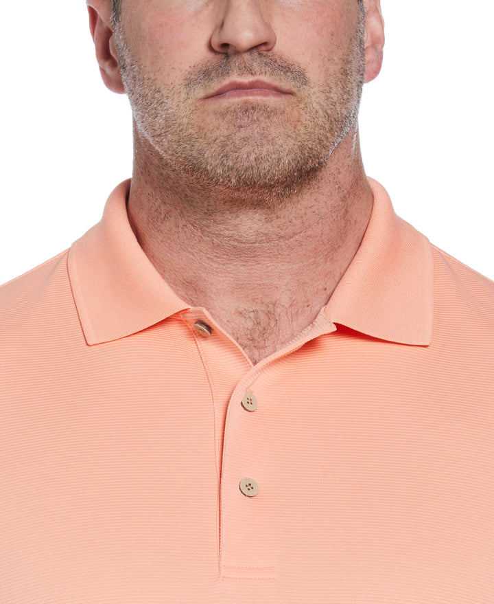 Big & Tall Ottoman Polo Shirt (Peach Pink) 