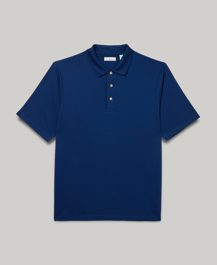 Big & Tall Ottoman Polo Shirt (Bellwether Blue) 