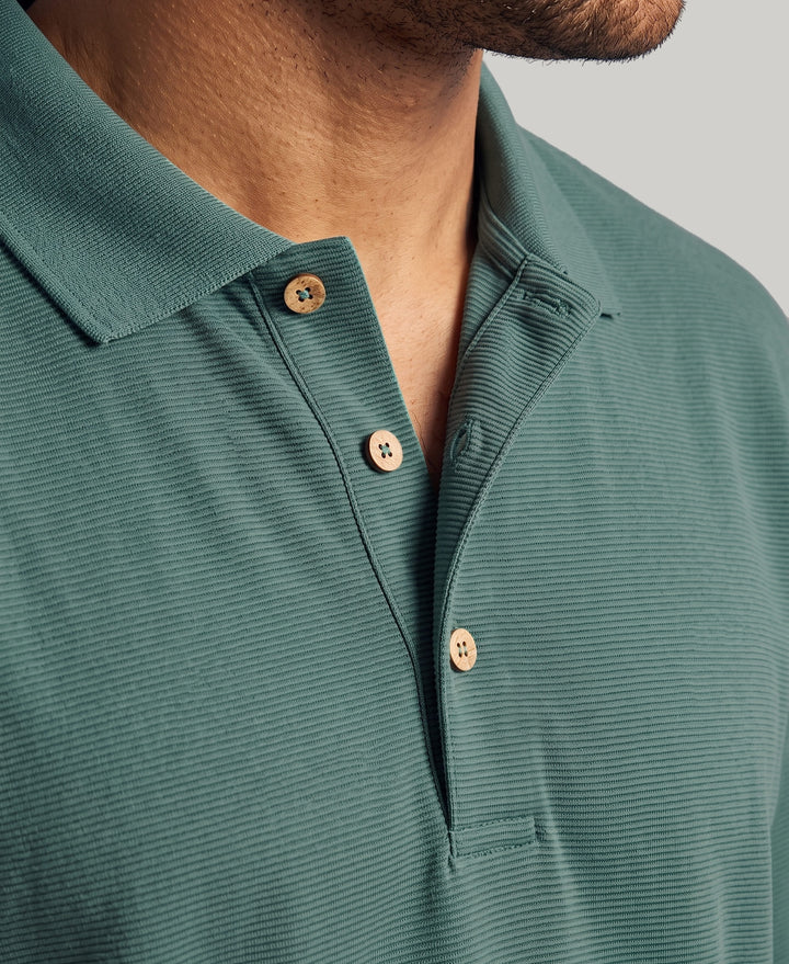 Big & Tall Ottoman Polo Shirt (Sagebrush Green) 