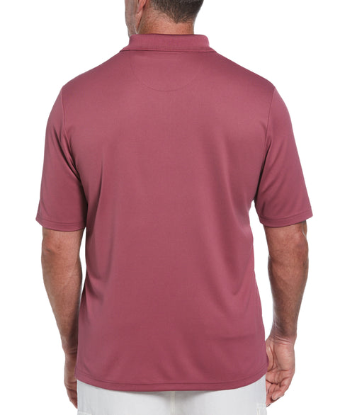 Big & Tall Solid Textured Polo (Hawthorn Rose) 