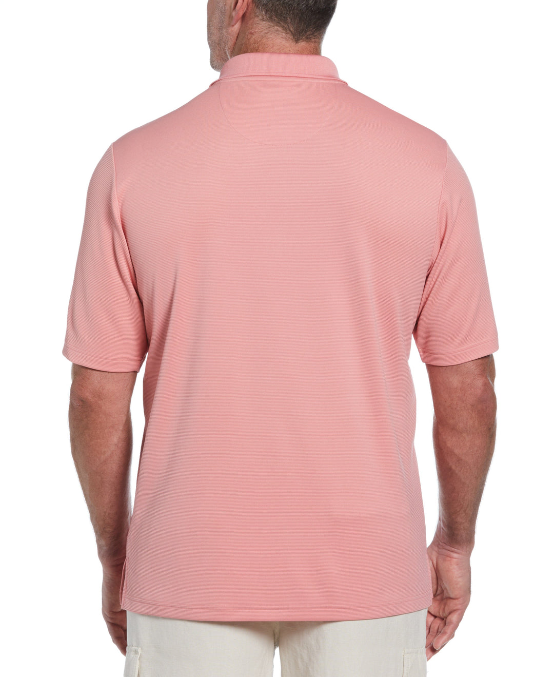 Big & Tall Solid Textured Polo (Brandied Apricot) 