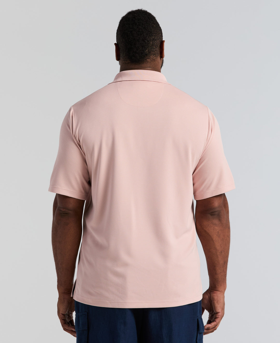 Big & Tall Ottoman Polo Shirt (Rose Smoke) 