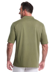 Big & Tall Solid Textured Polo-Polos-Cubavera