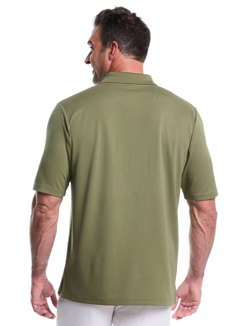 Big & Tall Solid Textured Polo-Polos-Cubavera