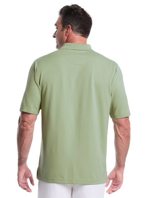 Big & Tall Solid Textured Polo-Polos-Cubavera