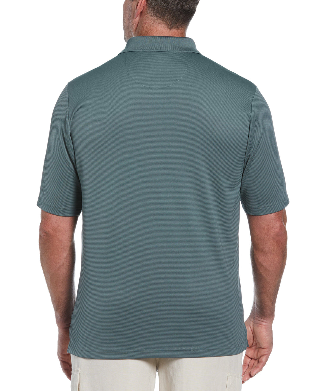 Big & Tall Solid Textured Polo (Balsam Green) 