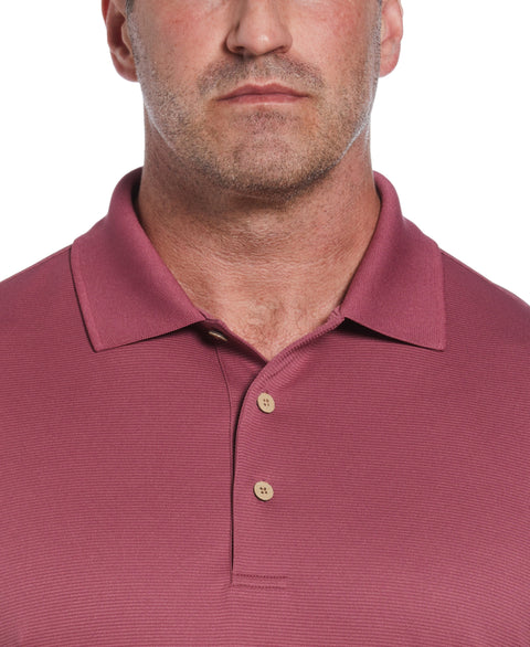 Big & Tall Solid Textured Polo (Hawthorn Rose) 