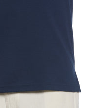 Big & Tall Solid Textured Polo (Dress Blues) 