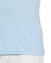 Big & Tall Solid Textured Polo (Cerulean) 