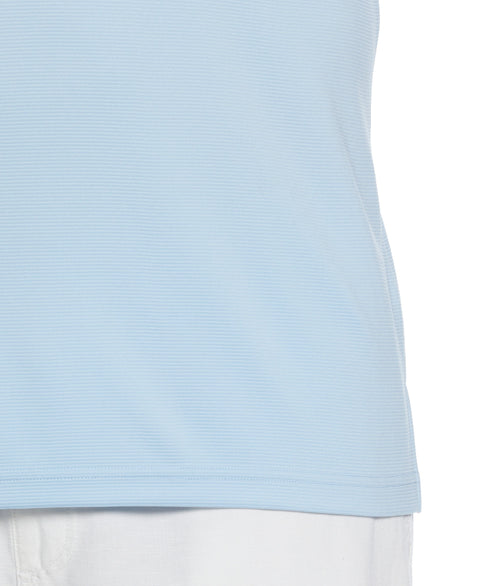 Big & Tall Solid Textured Polo (Cerulean) 