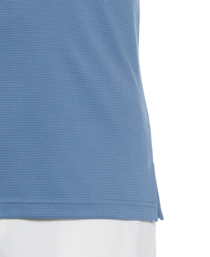 Big & Tall Solid Textured Polo (Captains Blue) 