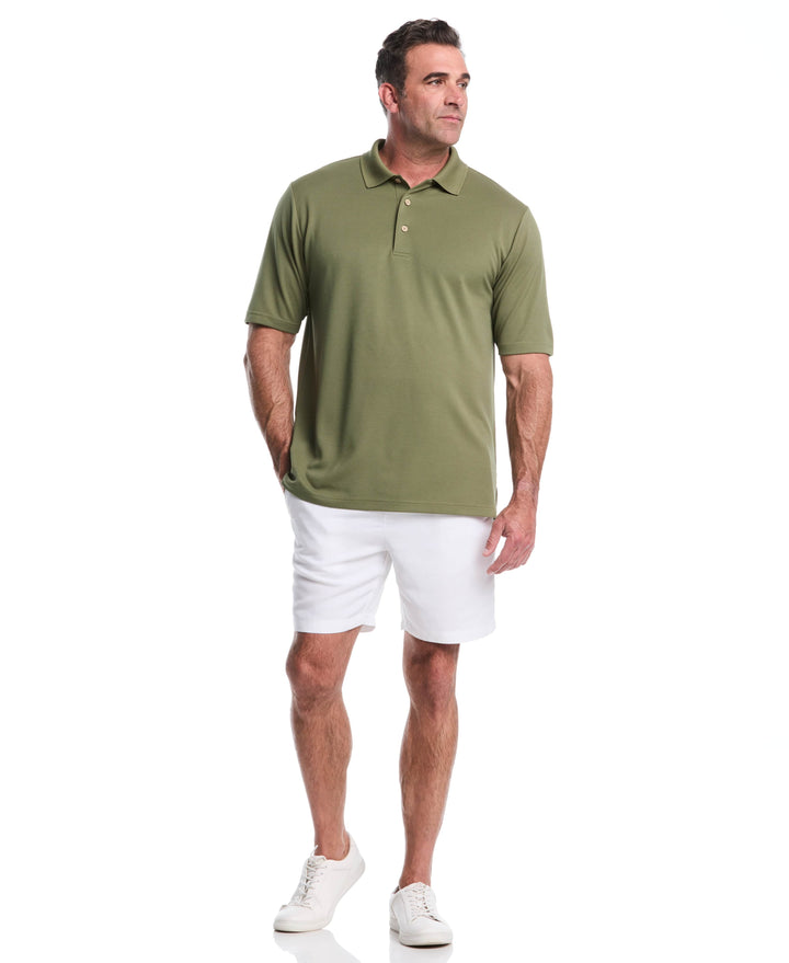 Big & Tall Ottoman Polo Shirt (Olivine) 