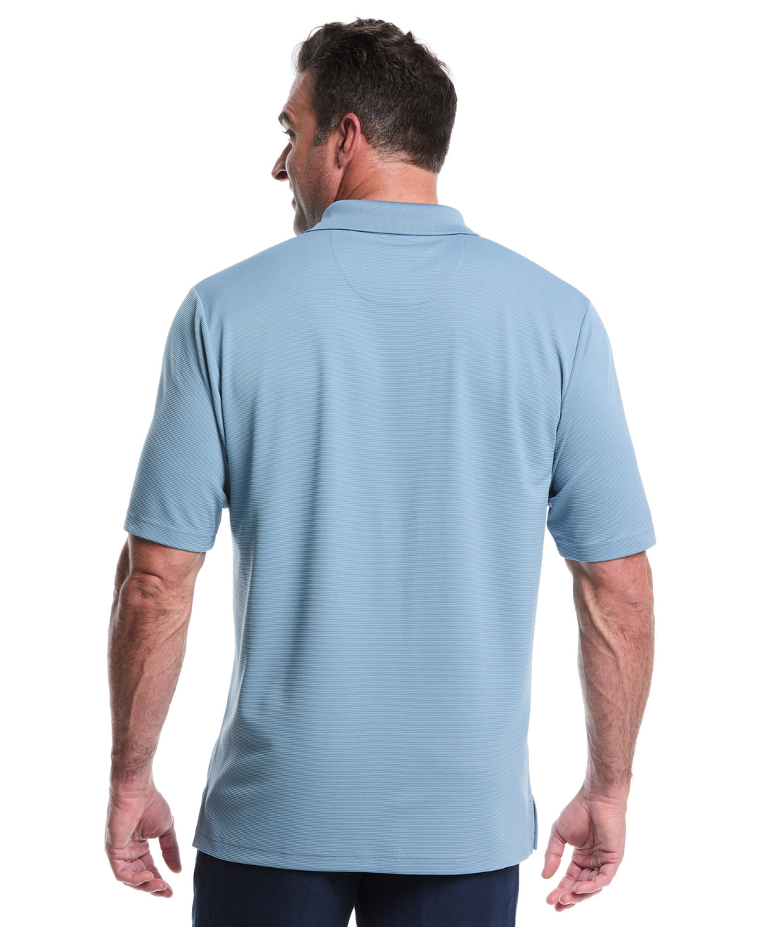 Big & Tall Ottoman Polo Shirt (Windward Blue) 