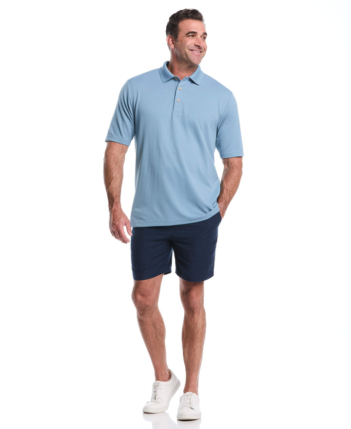 Big & Tall Ottoman Polo Shirt (Windward Blue) 