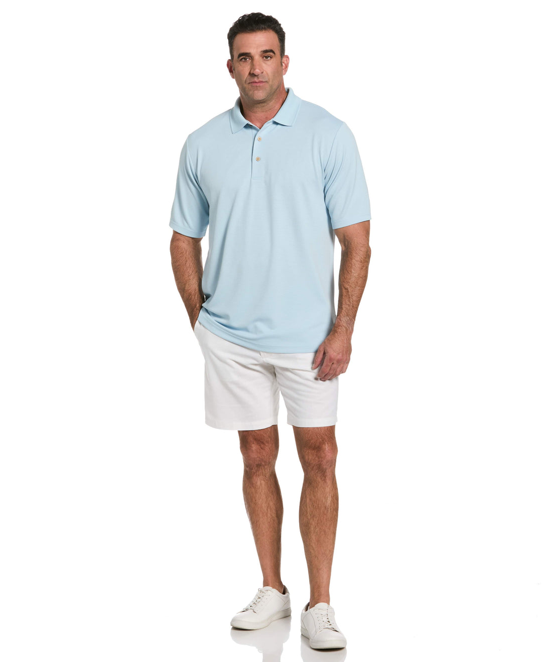 Big & Tall Ottoman Polo Shirt (Dream Blue) 