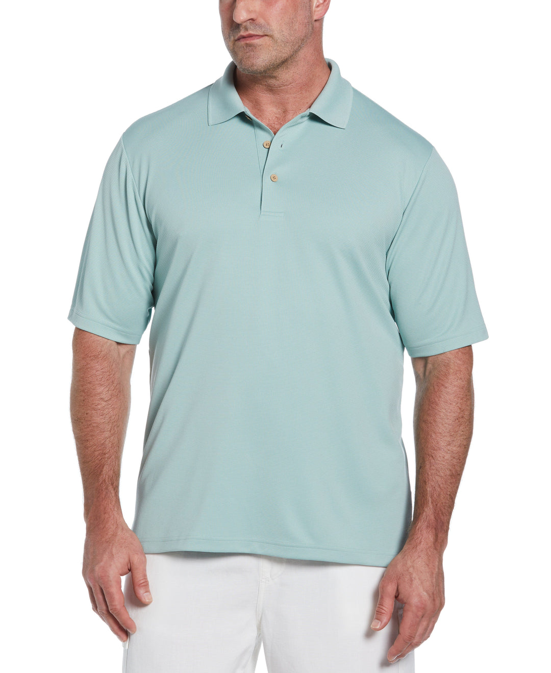 Big & Tall Ottoman Polo Shirt (Blue Surf) 