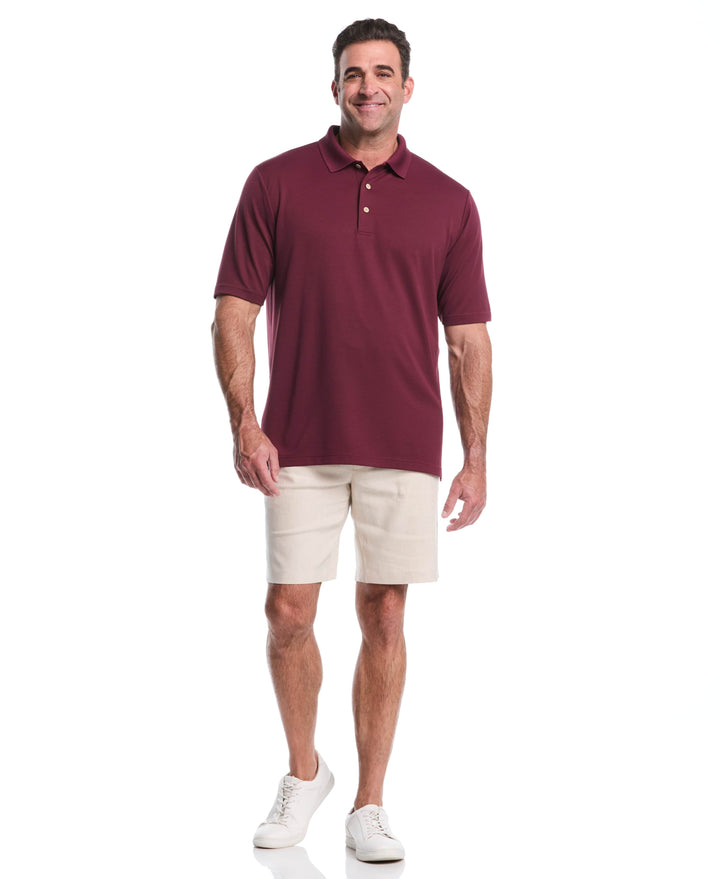 Big & Tall Ottoman Polo Shirt (Windsor Wine) 