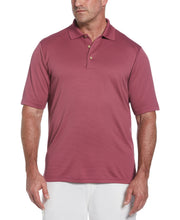 Big & Tall Solid Textured Polo (Hawthorn Rose) 