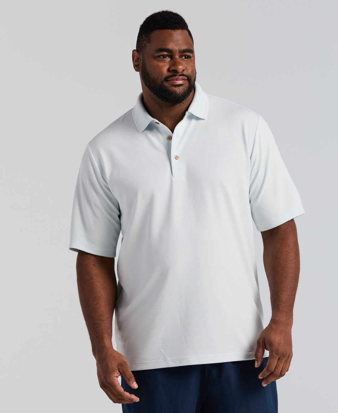 Big & Tall Ottoman Polo Shirt (Ice Melt) 