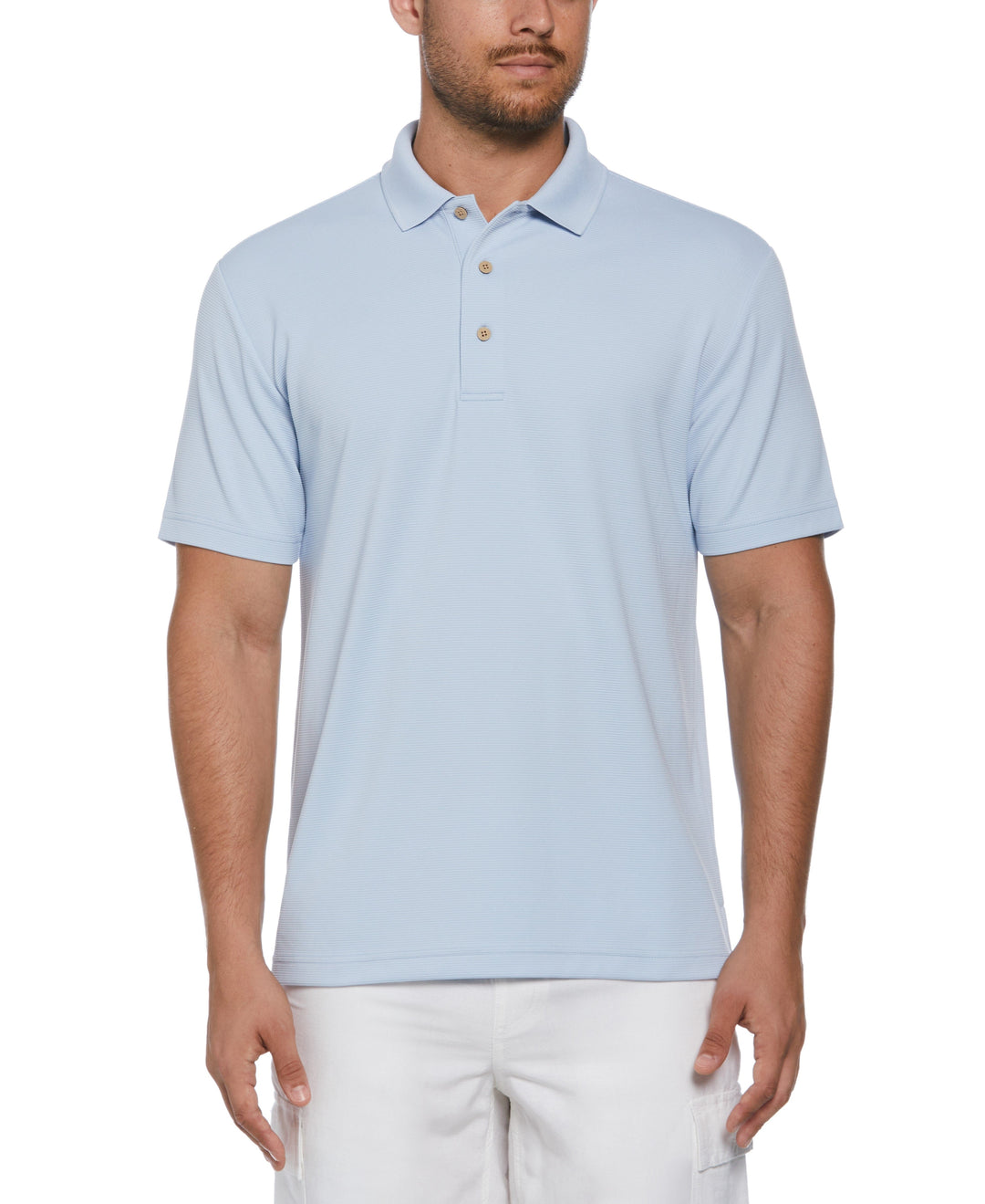 Big & Tall Solid Textured Polo-Polos-Cubavera