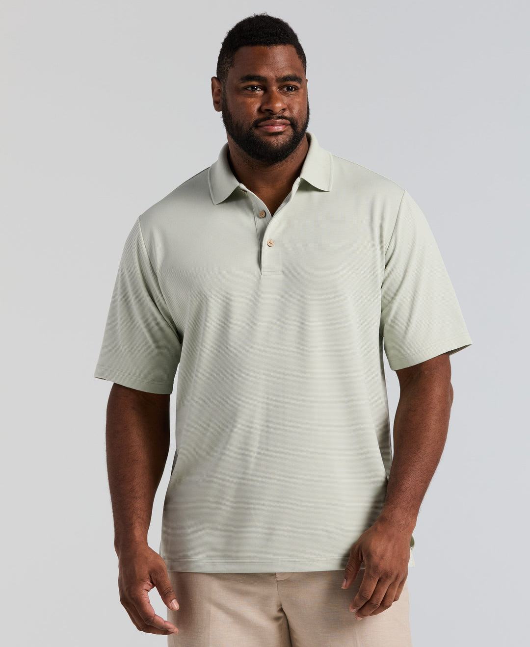 Big & Tall Ottoman Polo Shirt (Mercury) 