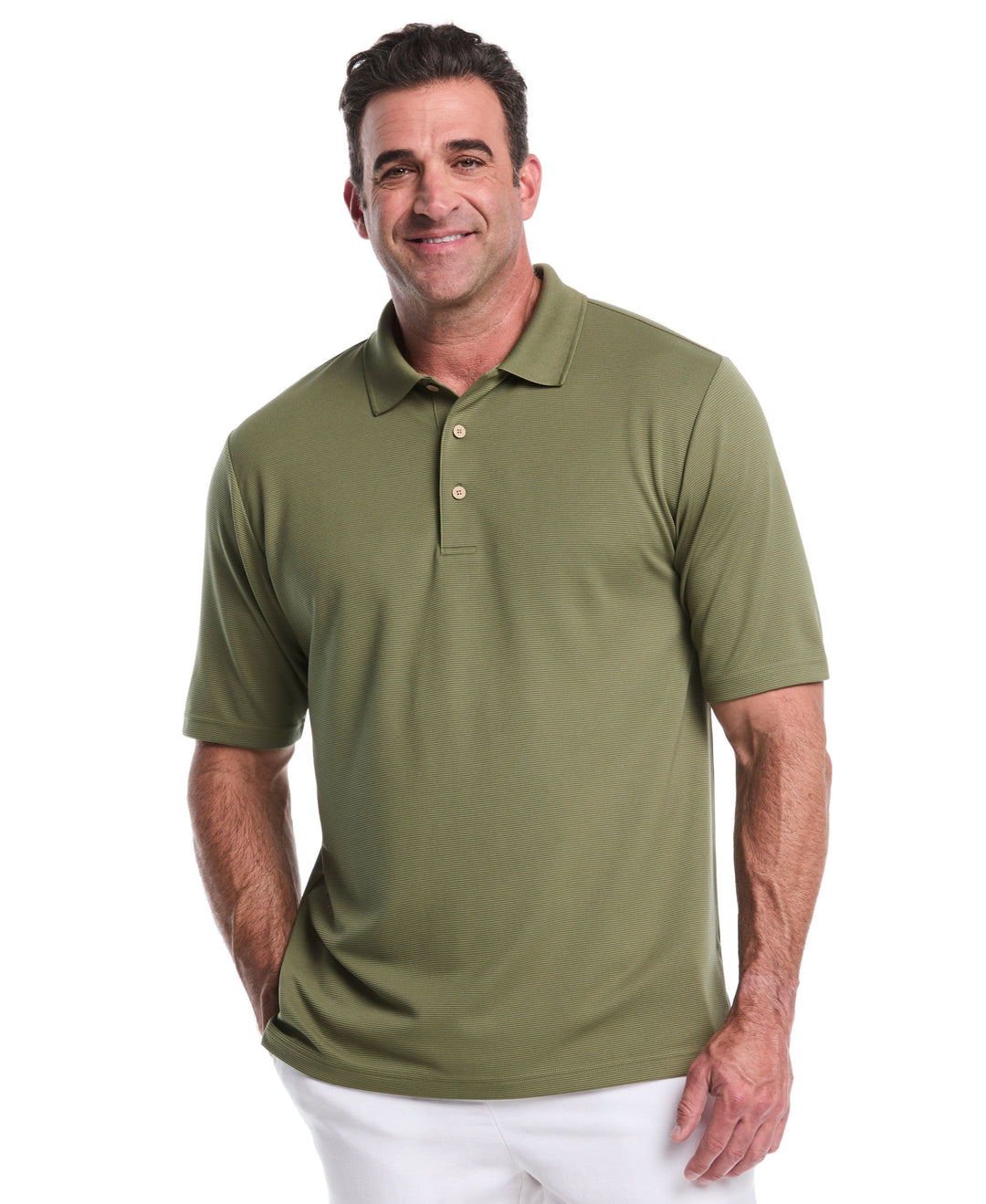 Big & Tall Ottoman Polo Shirt (Olivine) 